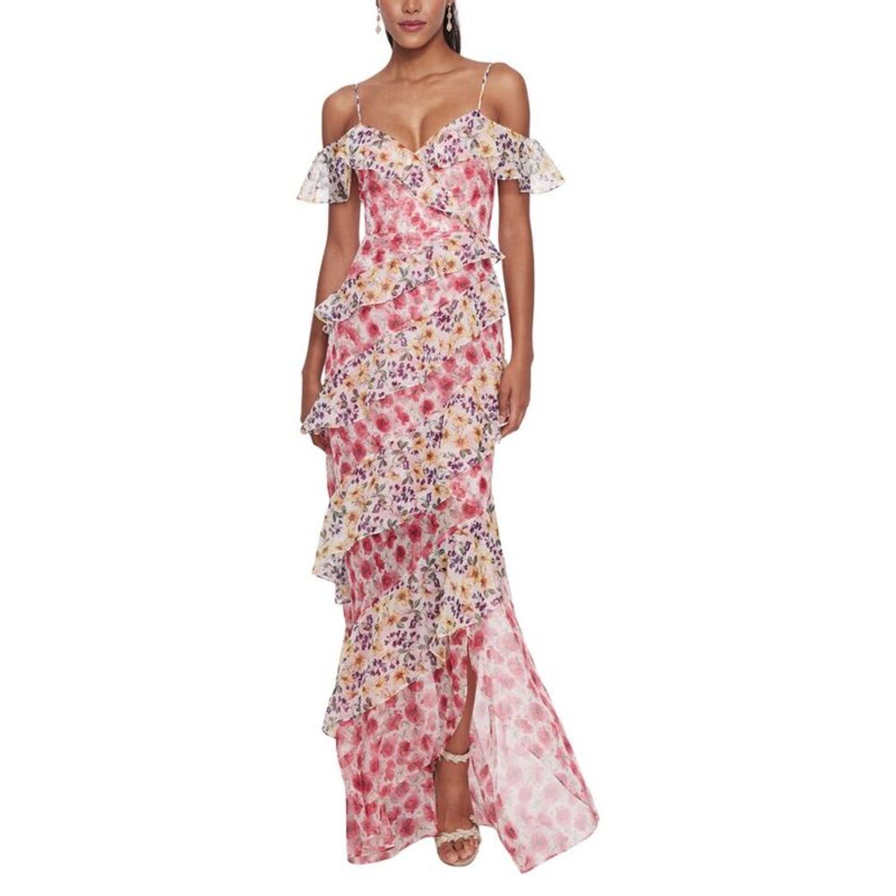 Marchesa Notte Womens  Gown, Pink